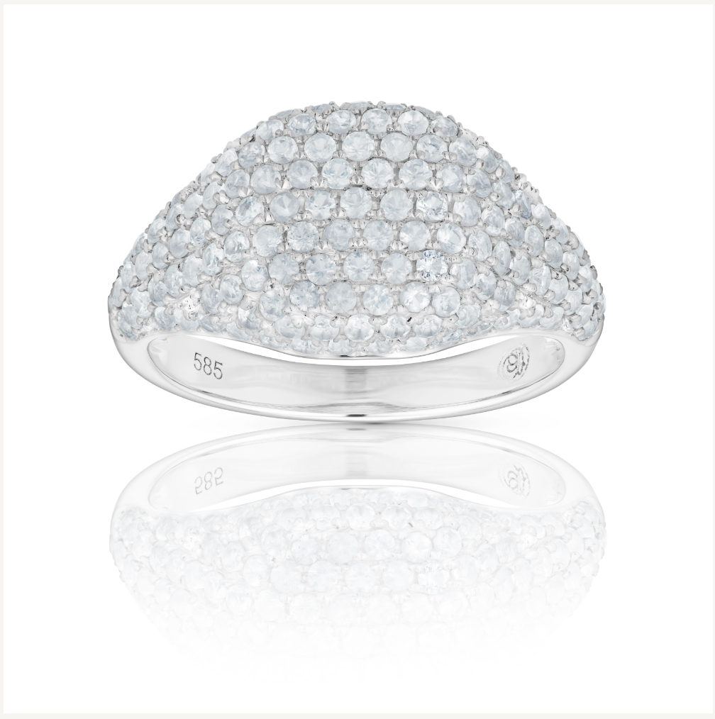 Swarovski stone 2025 signet ring