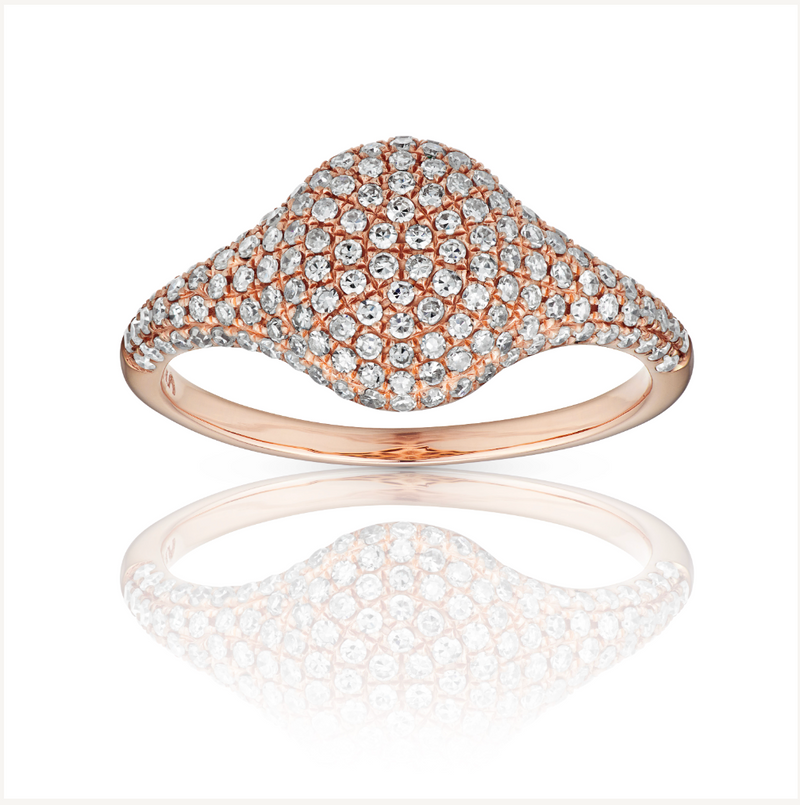 Signet ring swarovski deals